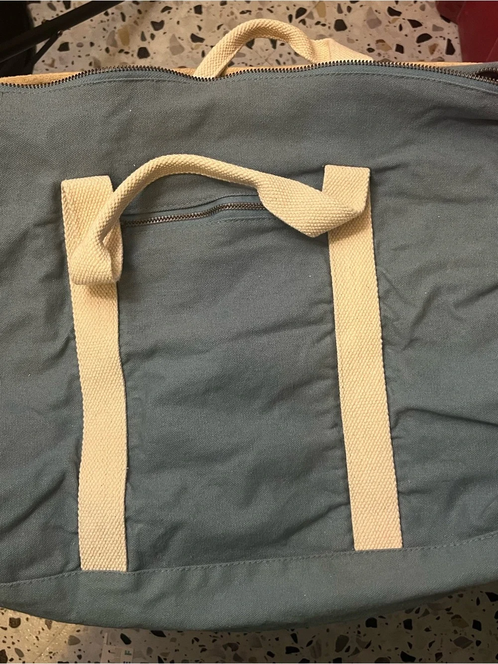 Known Supply Blue Canvas Duffel Bag